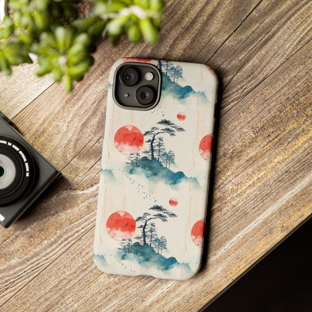 Japanese Pattern Phone Case – Elegant & Timeless Design for Your Phone 055