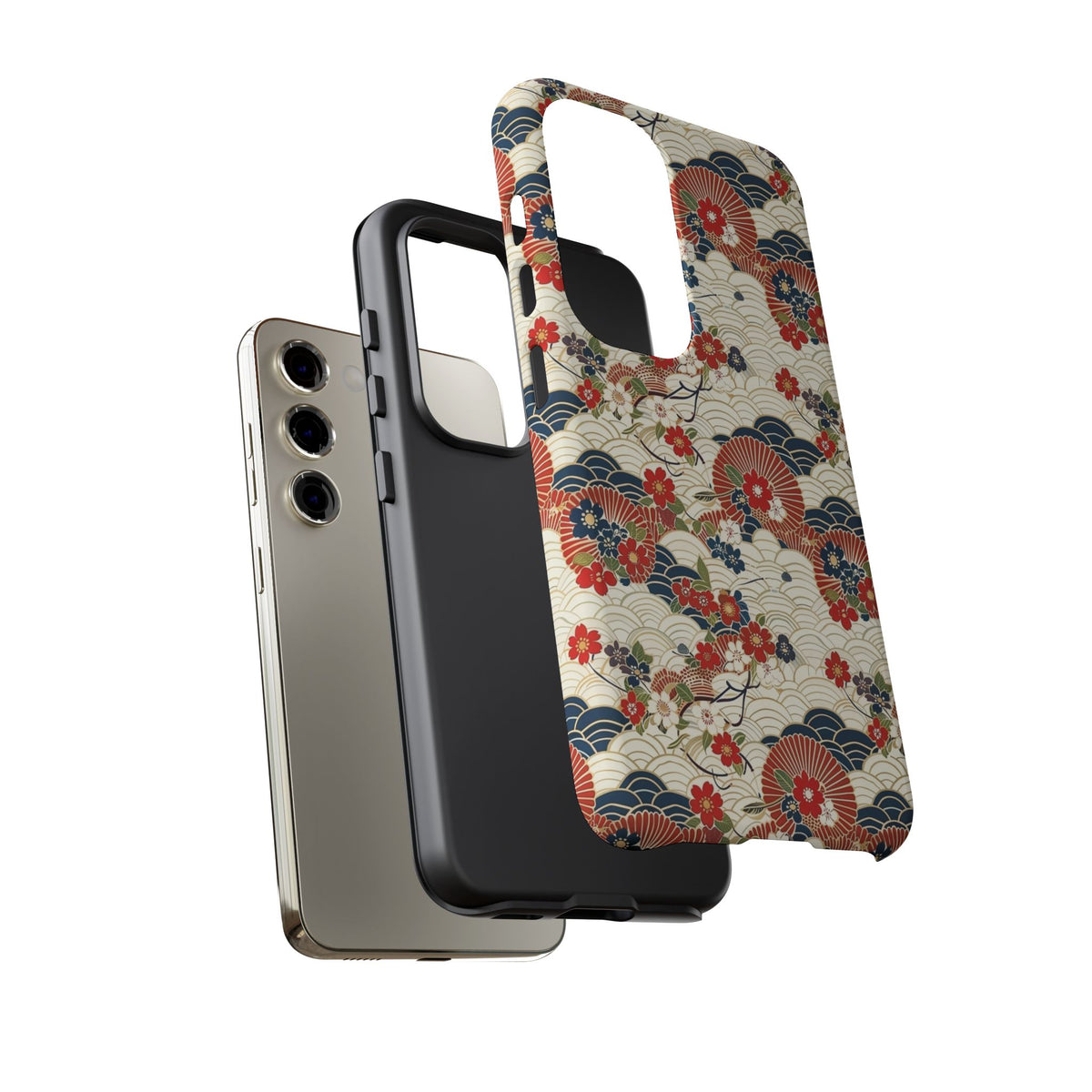 Japanese Pattern Phone Case – Elegant & Timeless Design for Your Phone 124