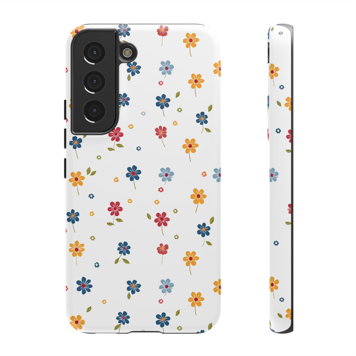 Wild Flowers Garden Stitch Phone Case – Nature-Inspired Floral Design