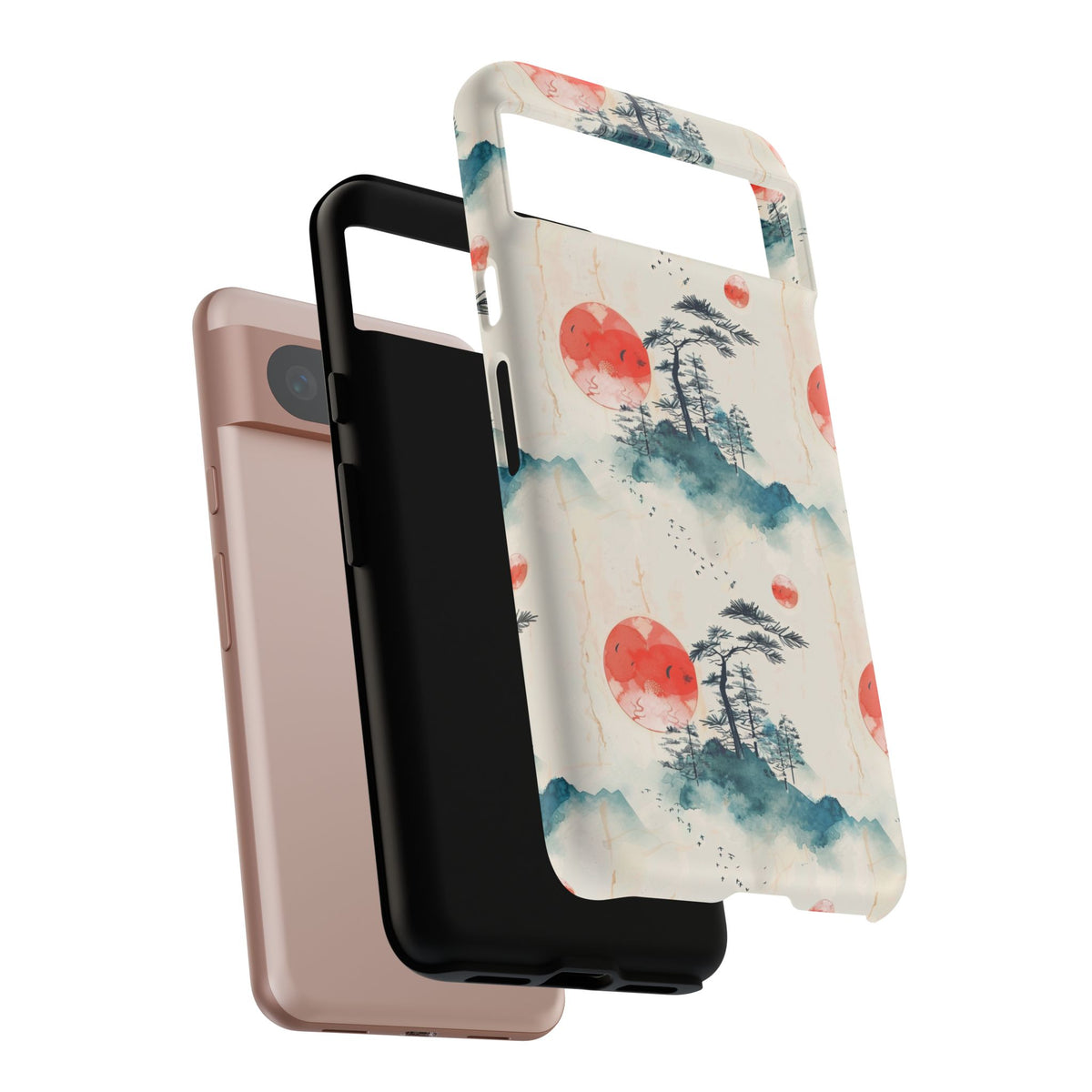 Japanese Pattern Phone Case – Elegant & Timeless Design for Your Phone 055