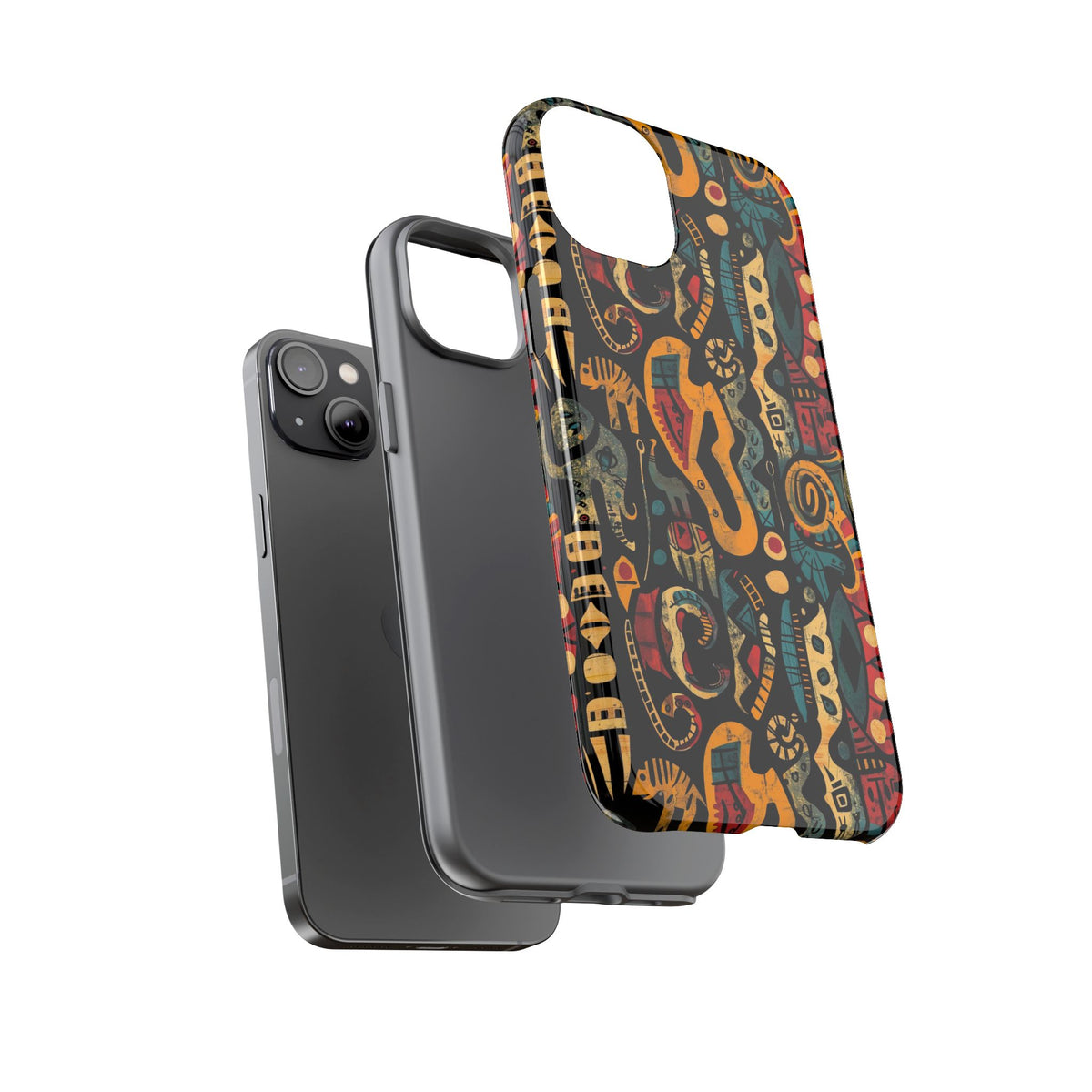 Stylish African Pattern Phone Case – Unique and Vibrant Protection 153