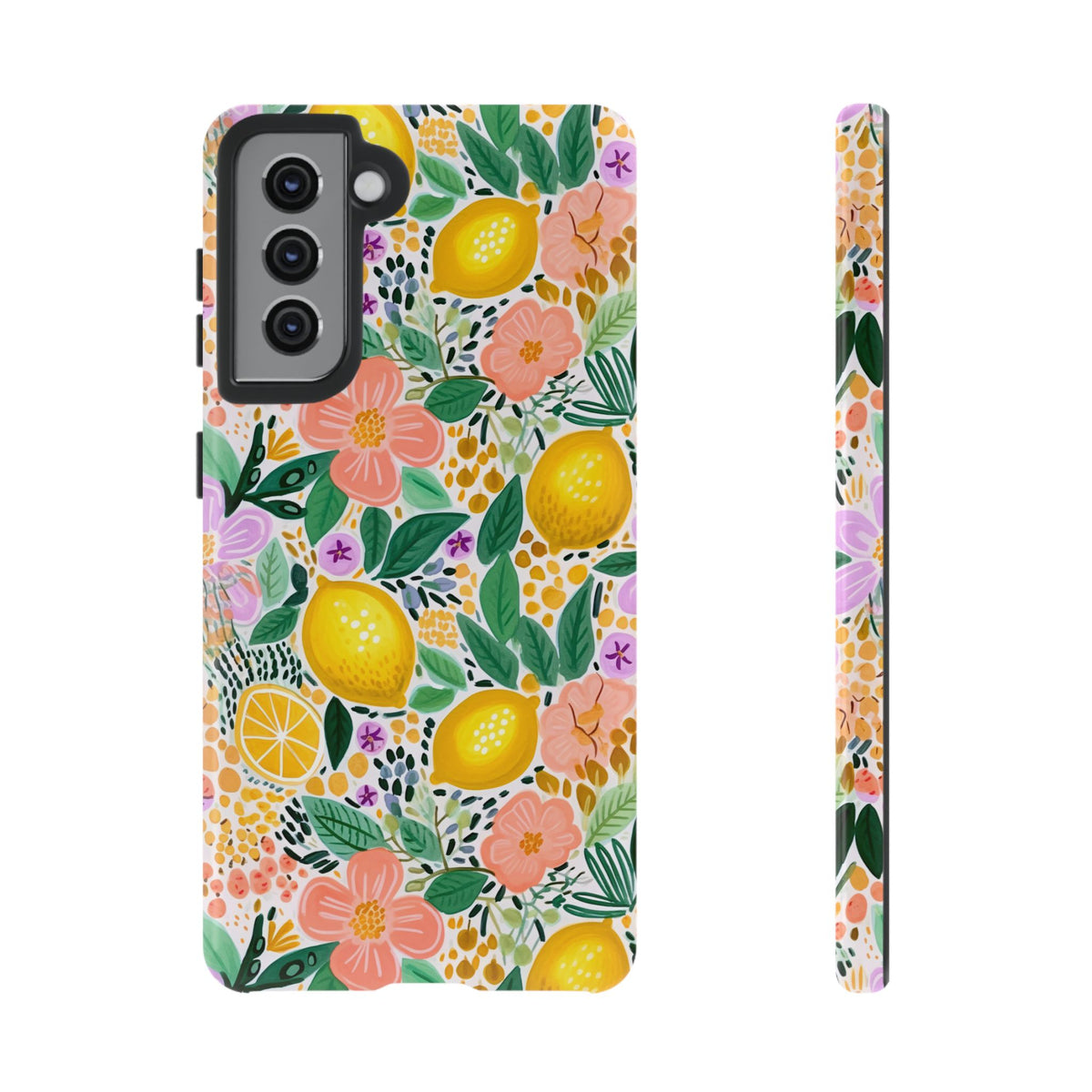 Cute Summer Lemons Phone Case – Refreshing Citrus Design for Your Phone