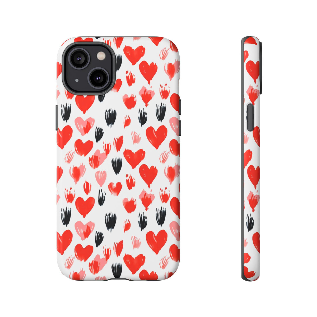 Heart Pattern Phone Case – Stylish & Loving Design for Your Device 366