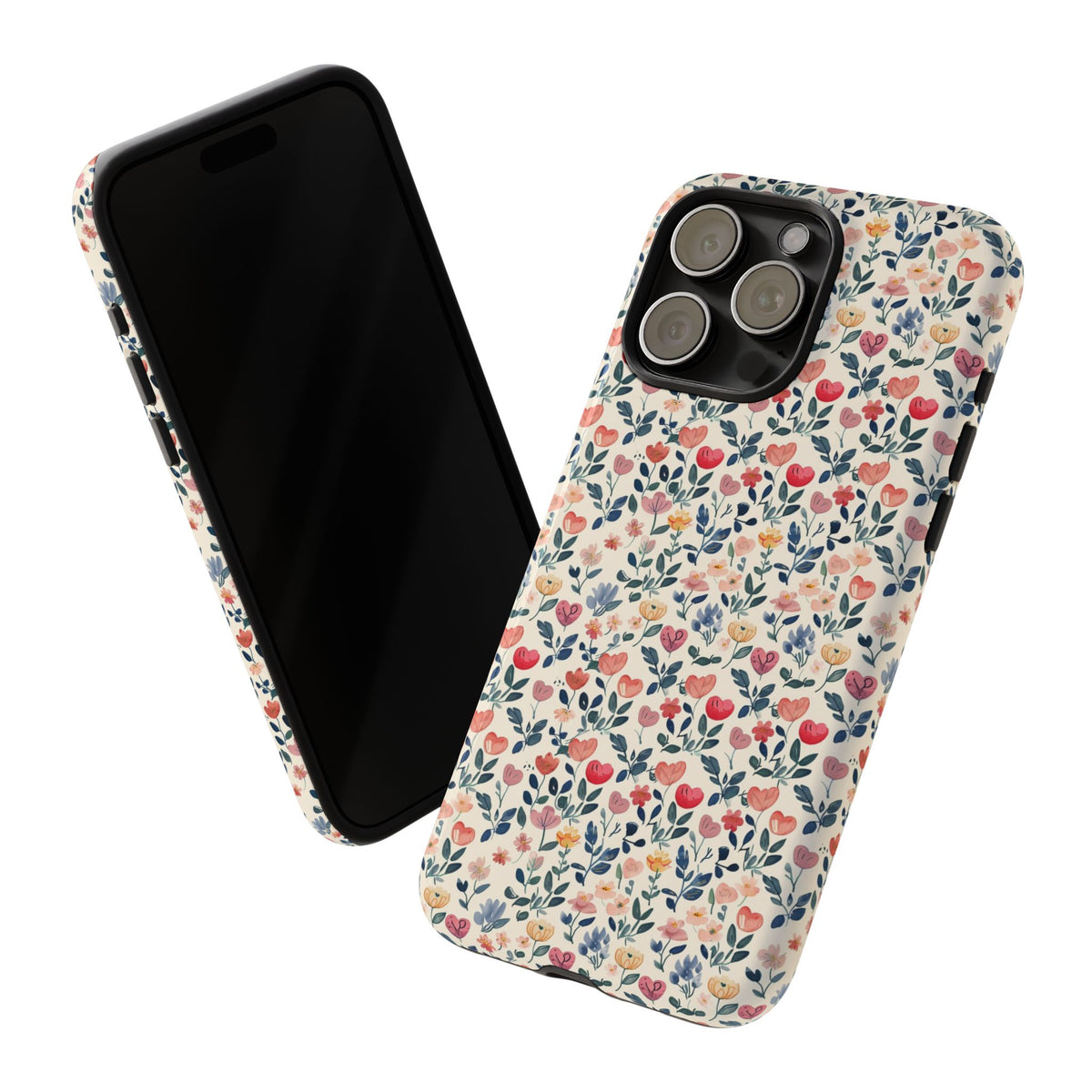 Heart Pattern Phone Case – Stylish & Loving Design for Your Device 261