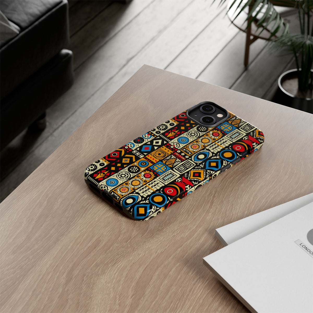 Stylish African Pattern Phone Case – Unique and Vibrant Protection 206