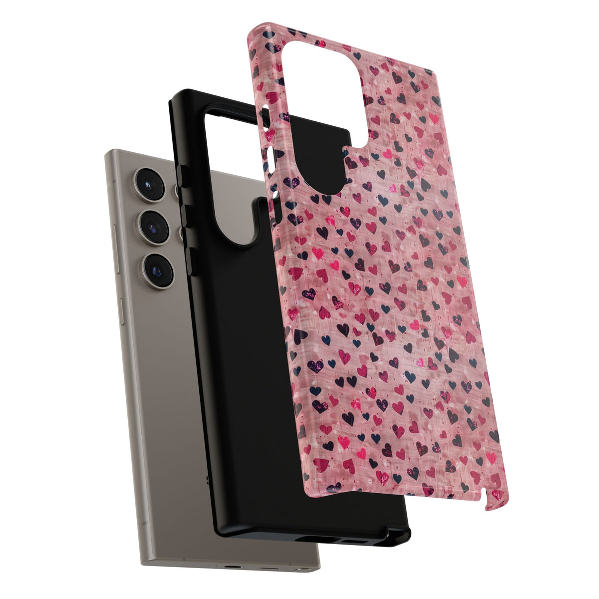 Heart Pattern Phone Case – Stylish & Loving Design for Your Device 229