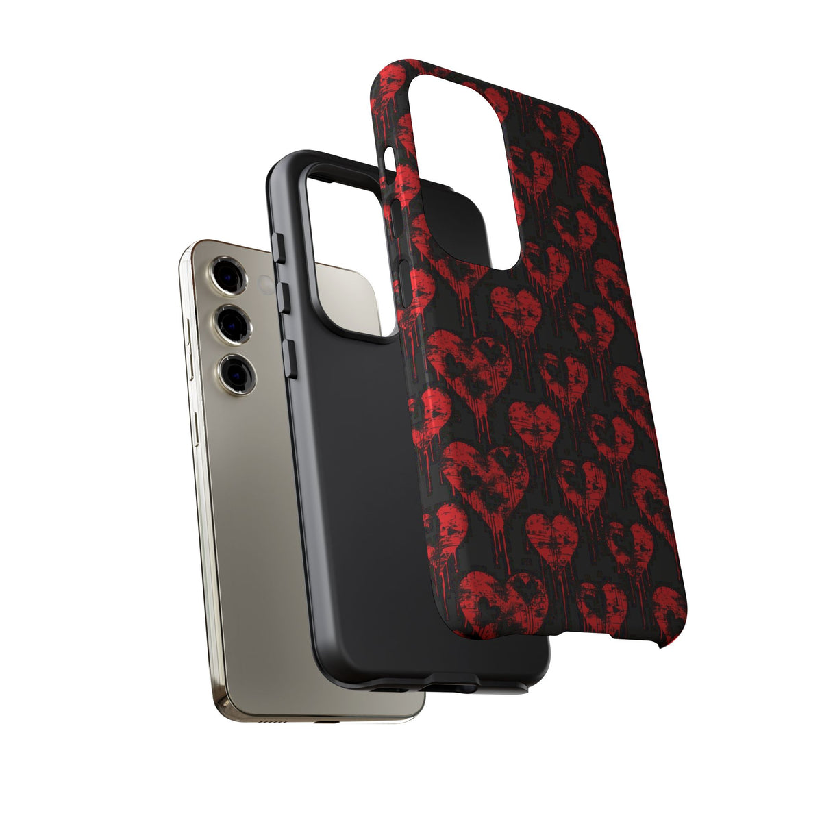 Heart Pattern Phone Case – Stylish & Loving Design for Your Device 367