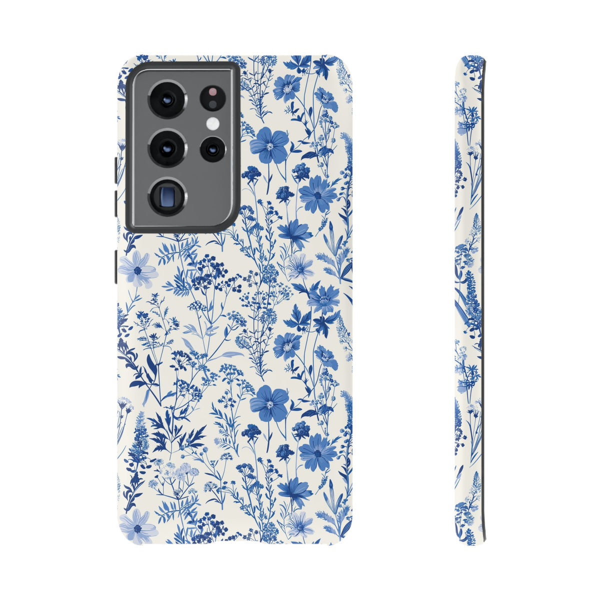 Blue French Toile Phone Case – Timeless Elegance and Classic Style