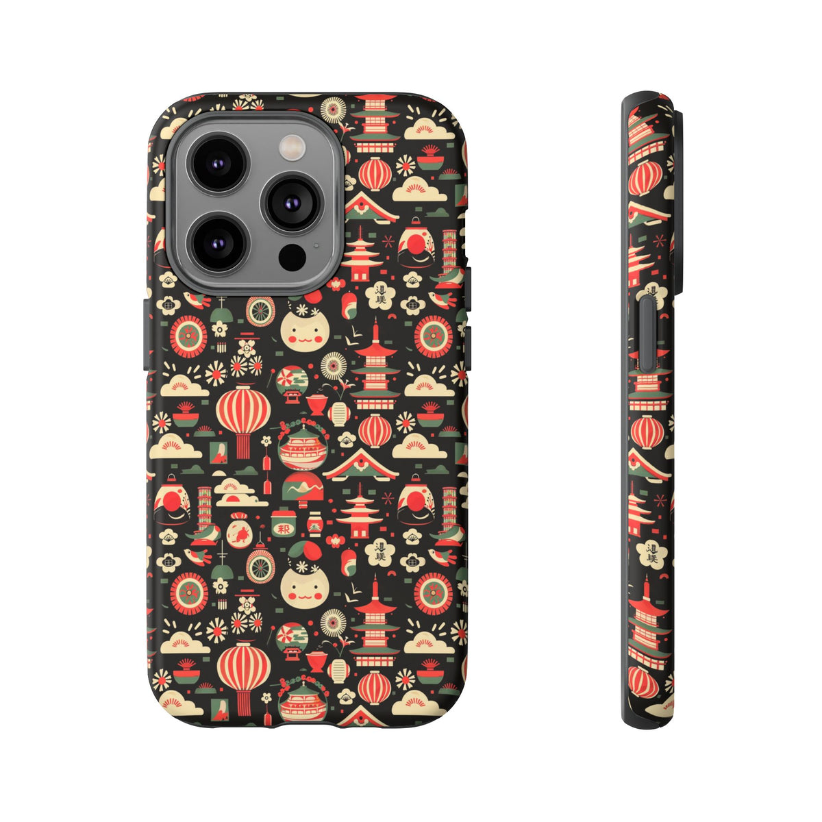 Japanese Pattern Phone Case – Elegant & Timeless Design for Your Phone 032