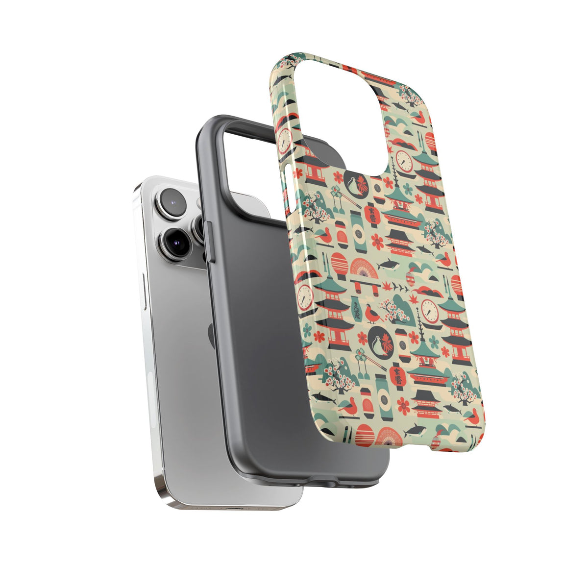 Japanese Pattern Phone Case – Elegant & Timeless Design for Your Phone 105