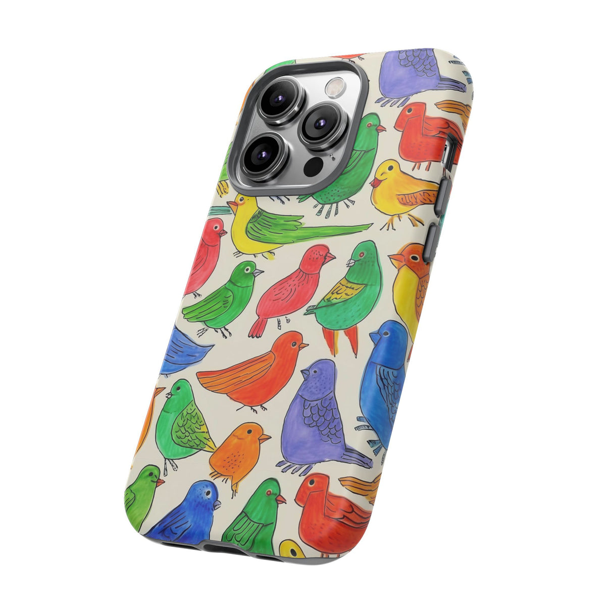 Birds Seamless Pattern Phone Case – Elegant and Timeless Avian Design 2