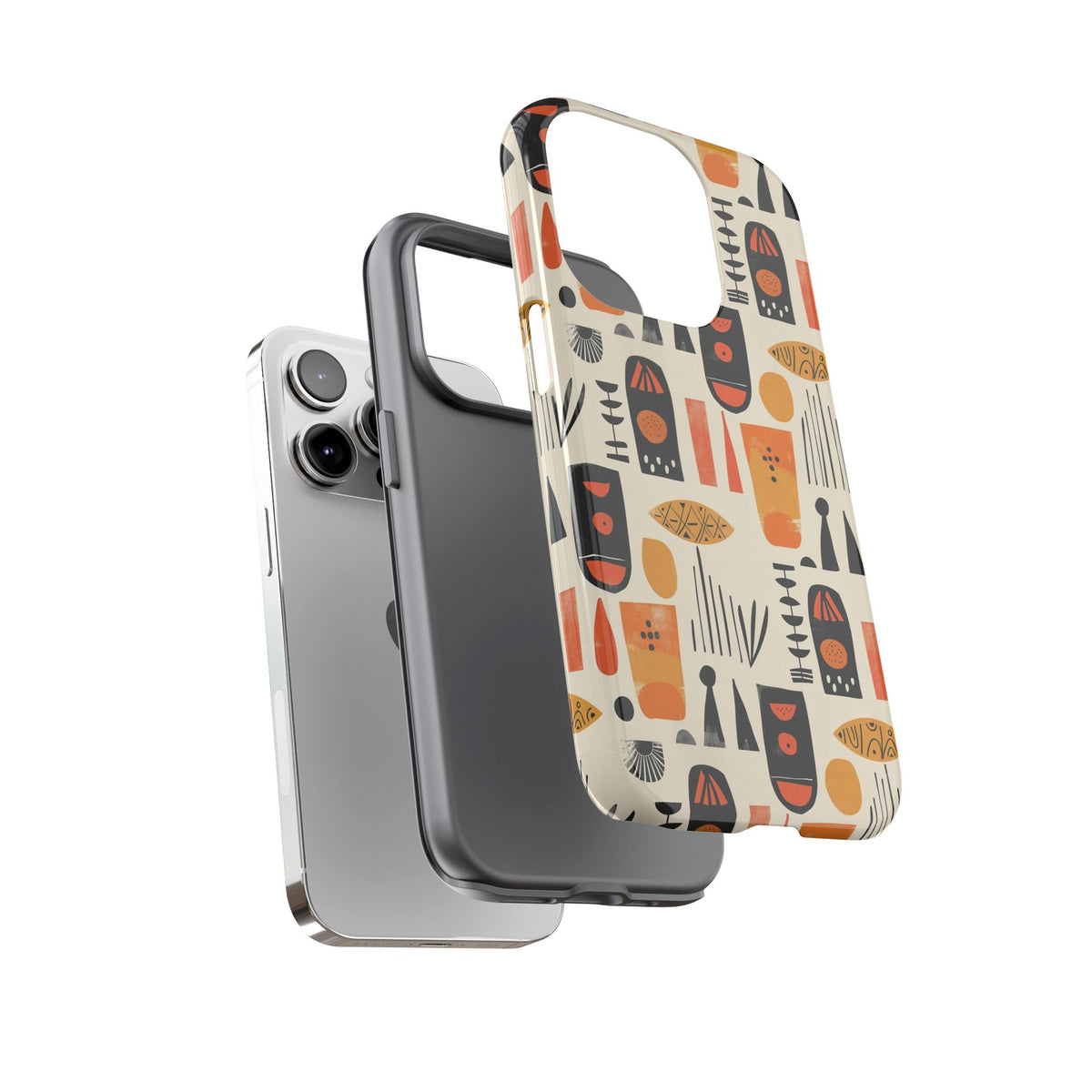 Stylish African Pattern Phone Case – Unique and Vibrant Protection 208