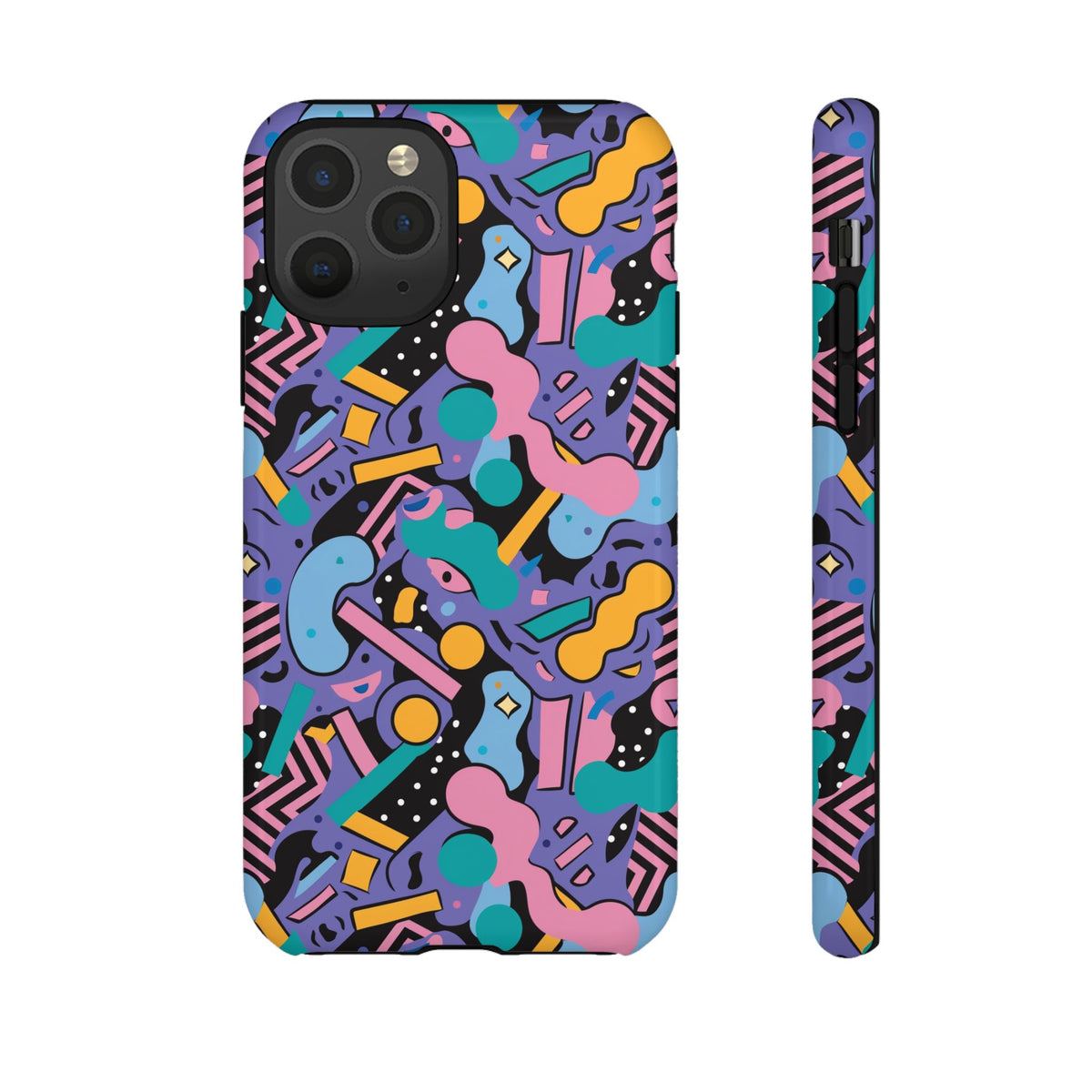 90s Themed Seamless Pattern Phone Case – Embrace Retro Style and Protection 234