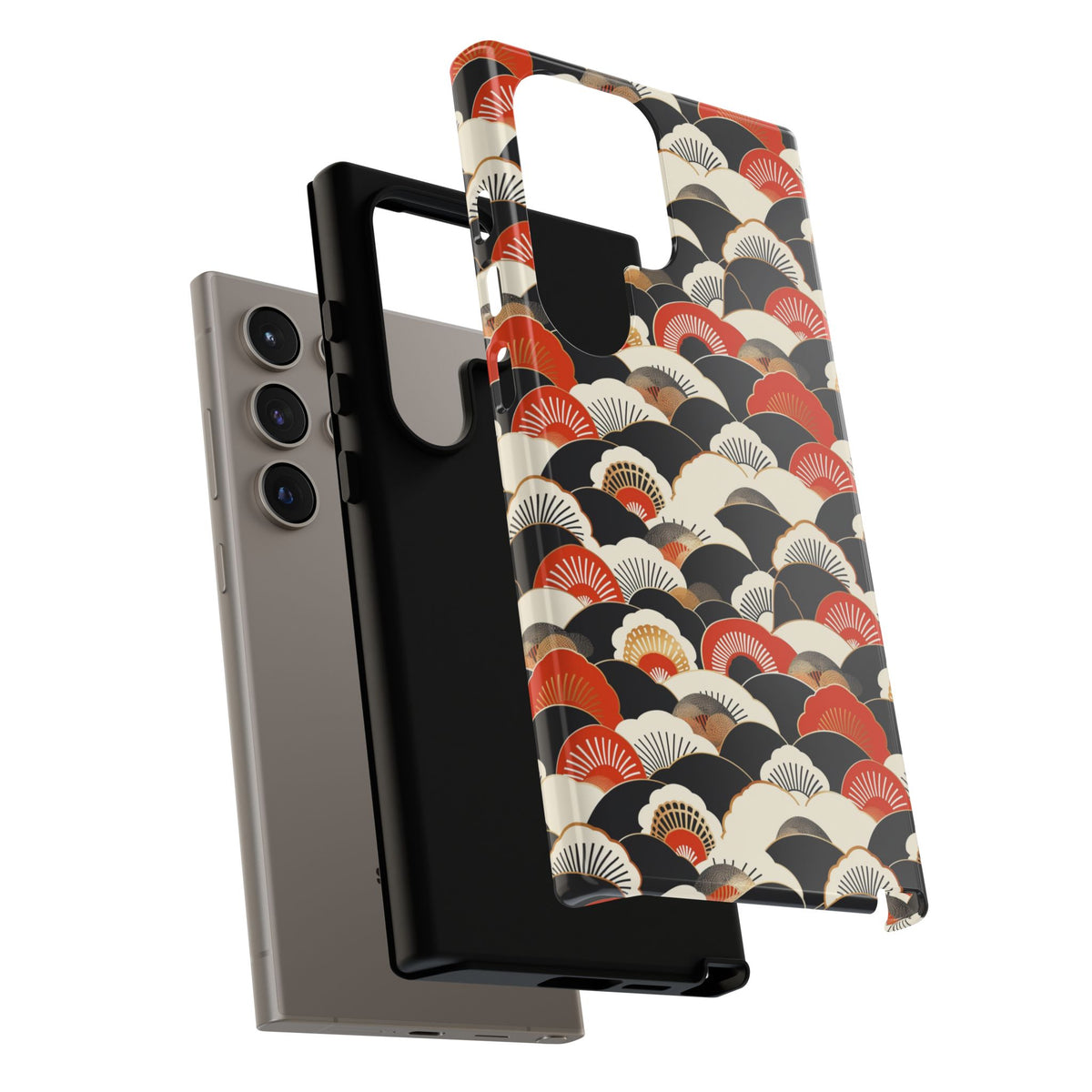 Japanese Pattern Phone Case – Elegant & Timeless Design for Your Phone 080