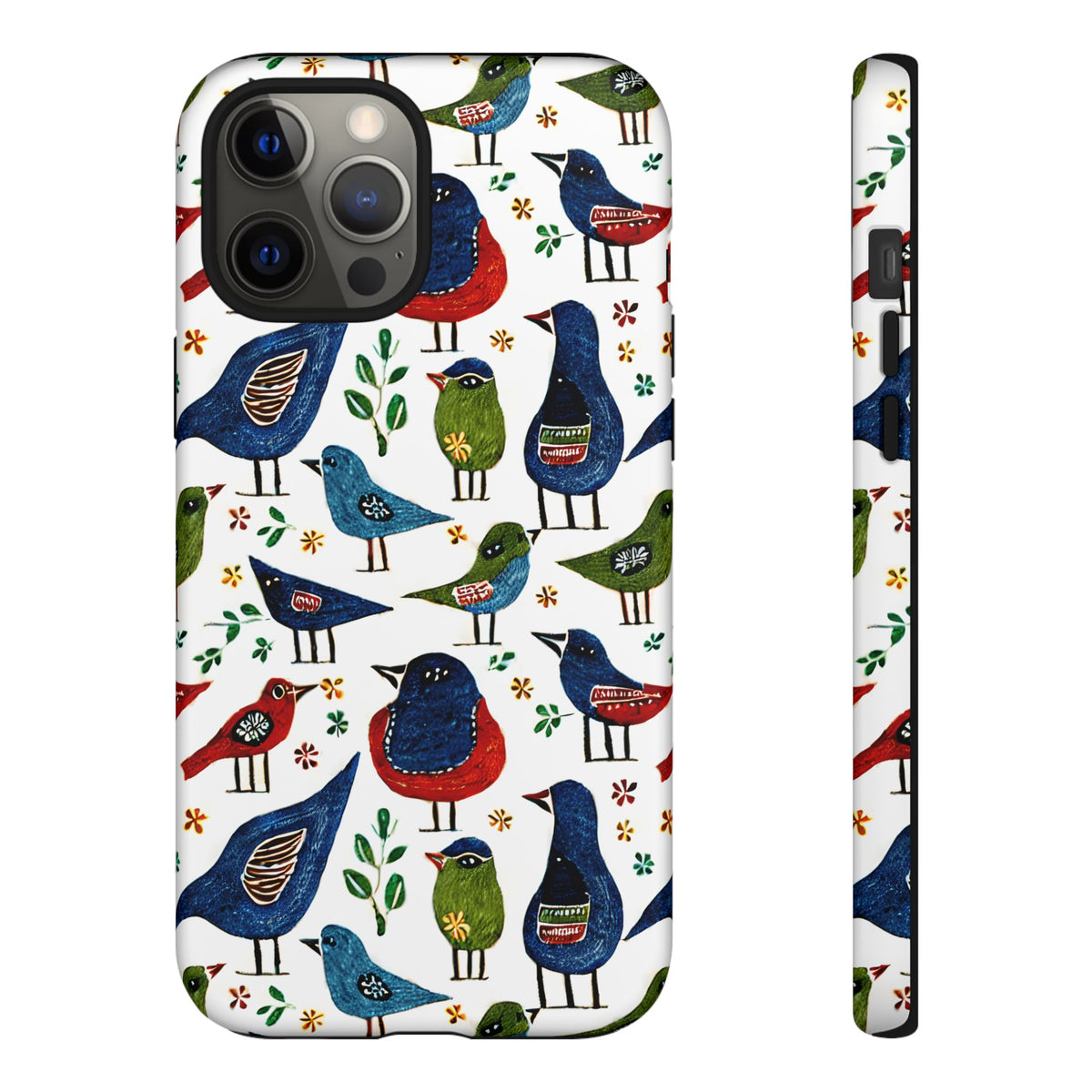 Birds Seamless Pattern Phone Case – Elegant and Timeless Avian Design 12