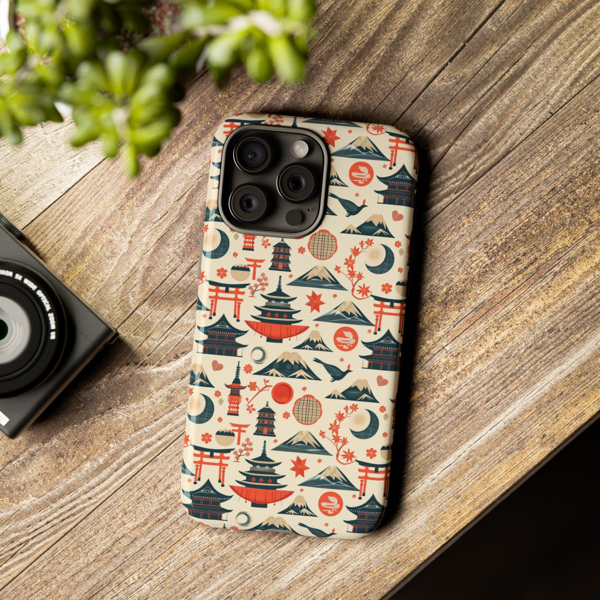 Japanese Pattern Phone Case – Elegant & Timeless Design for Your Phone 140