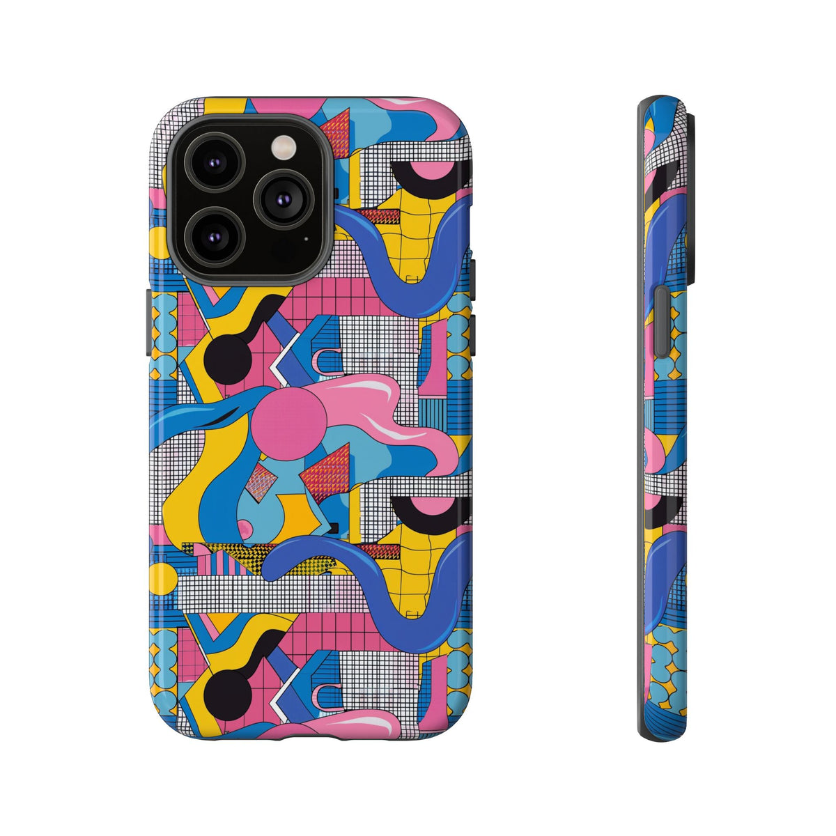 90s Themed Seamless Pattern Phone Case – Embrace Retro Style and Protection 224