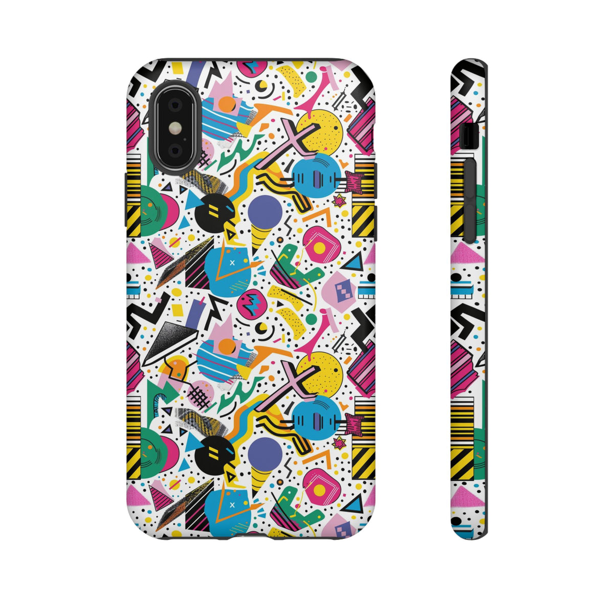 90s Themed Seamless Pattern Phone Case – Embrace Retro Style and Protection 225