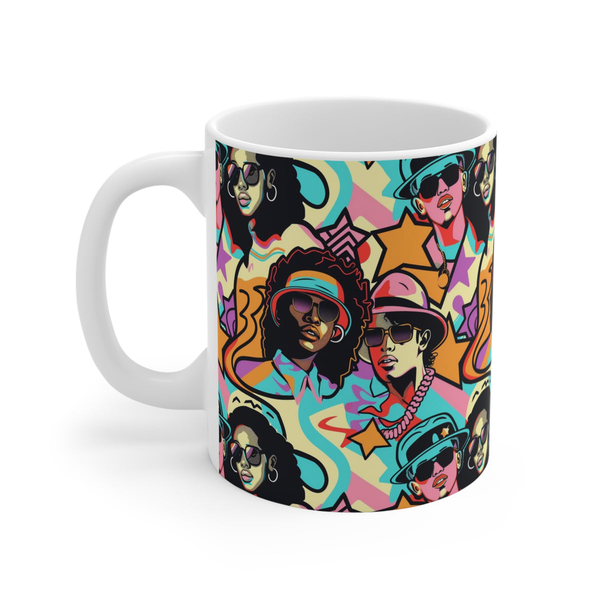 90s Retro Coffee Mug - Full Wrap Design 033