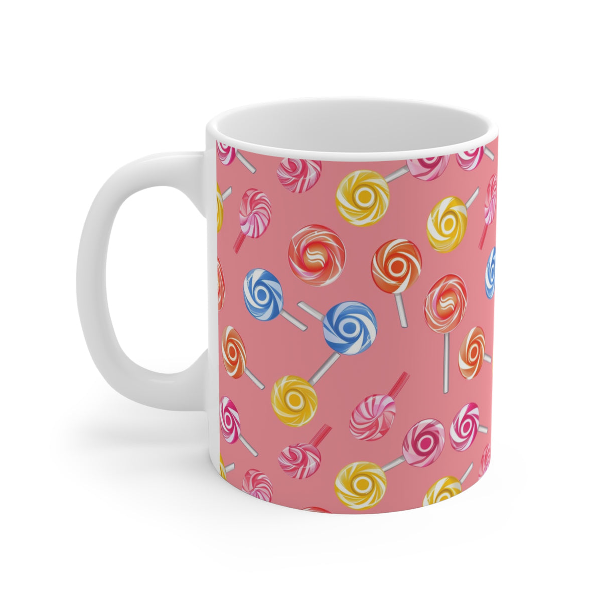 Colorful All-Over Candy Theme Coffee Mug Fun Ceramic Drinkware 257