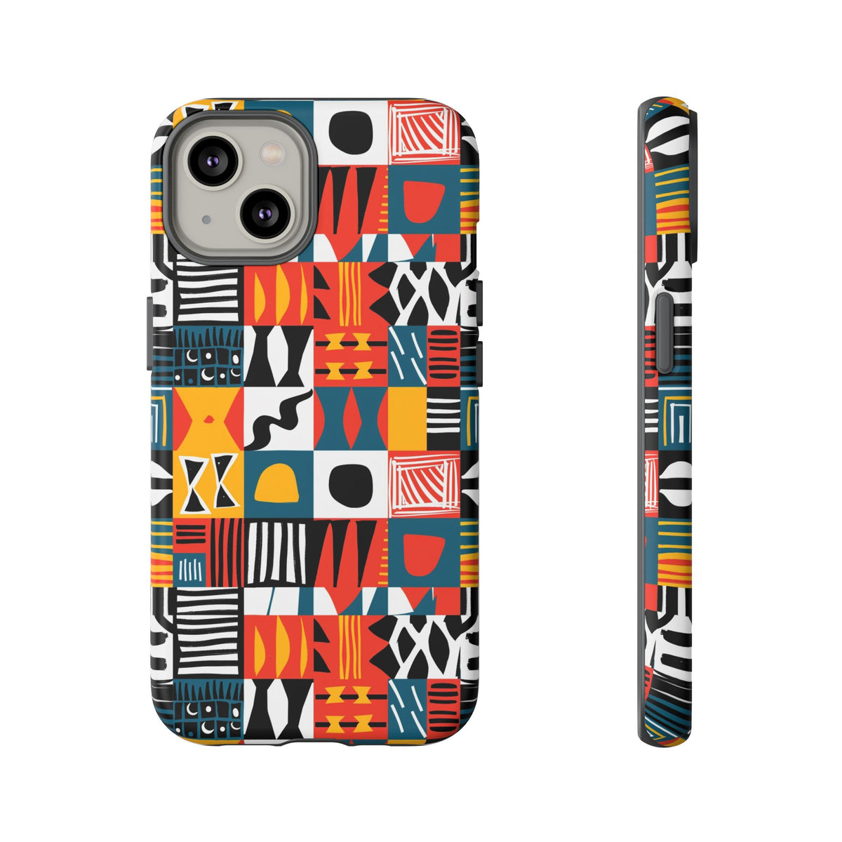 Stylish African Pattern Phone Case – Unique and Vibrant Protection 076