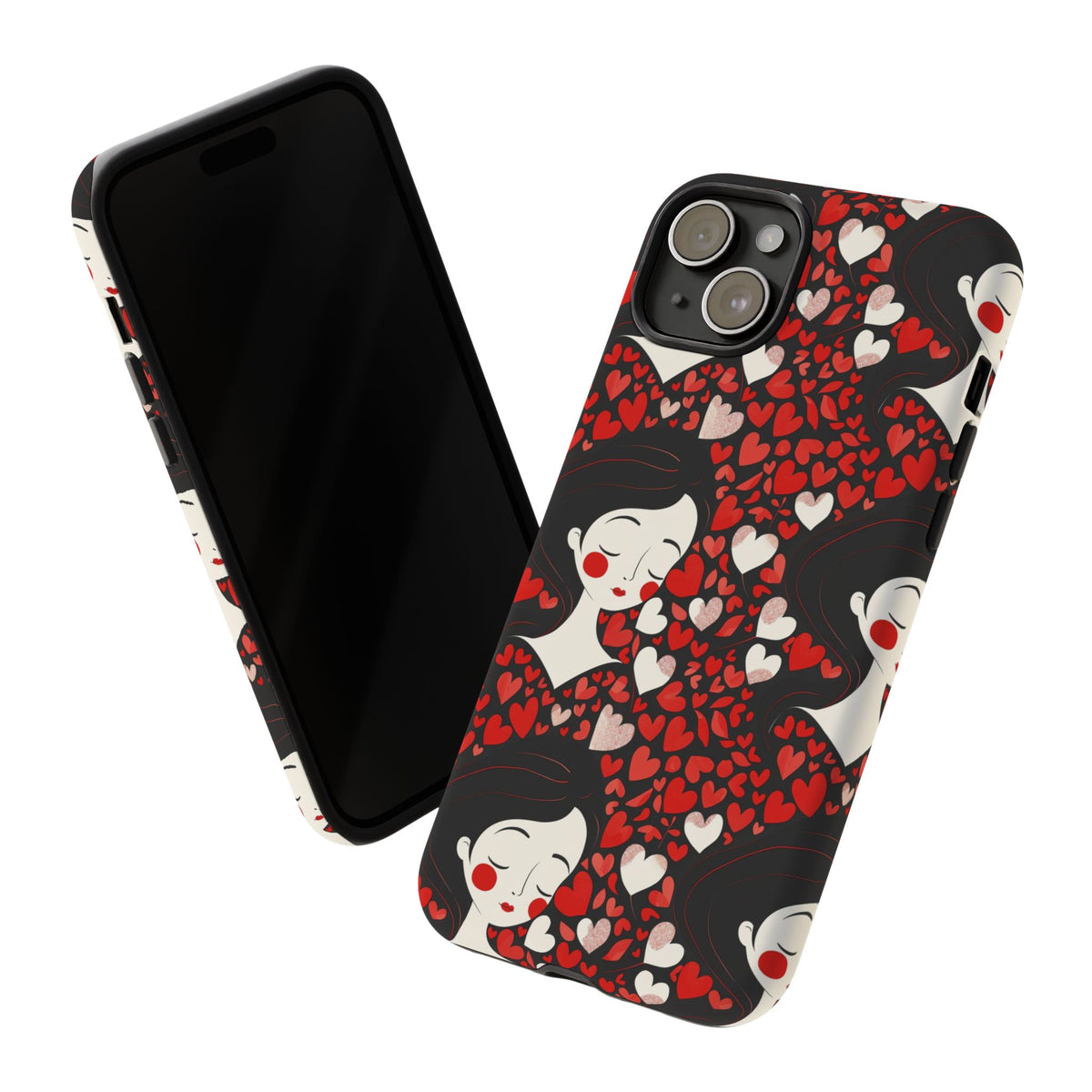 Heart Pattern Phone Case – Stylish & Loving Design for Your Device 232