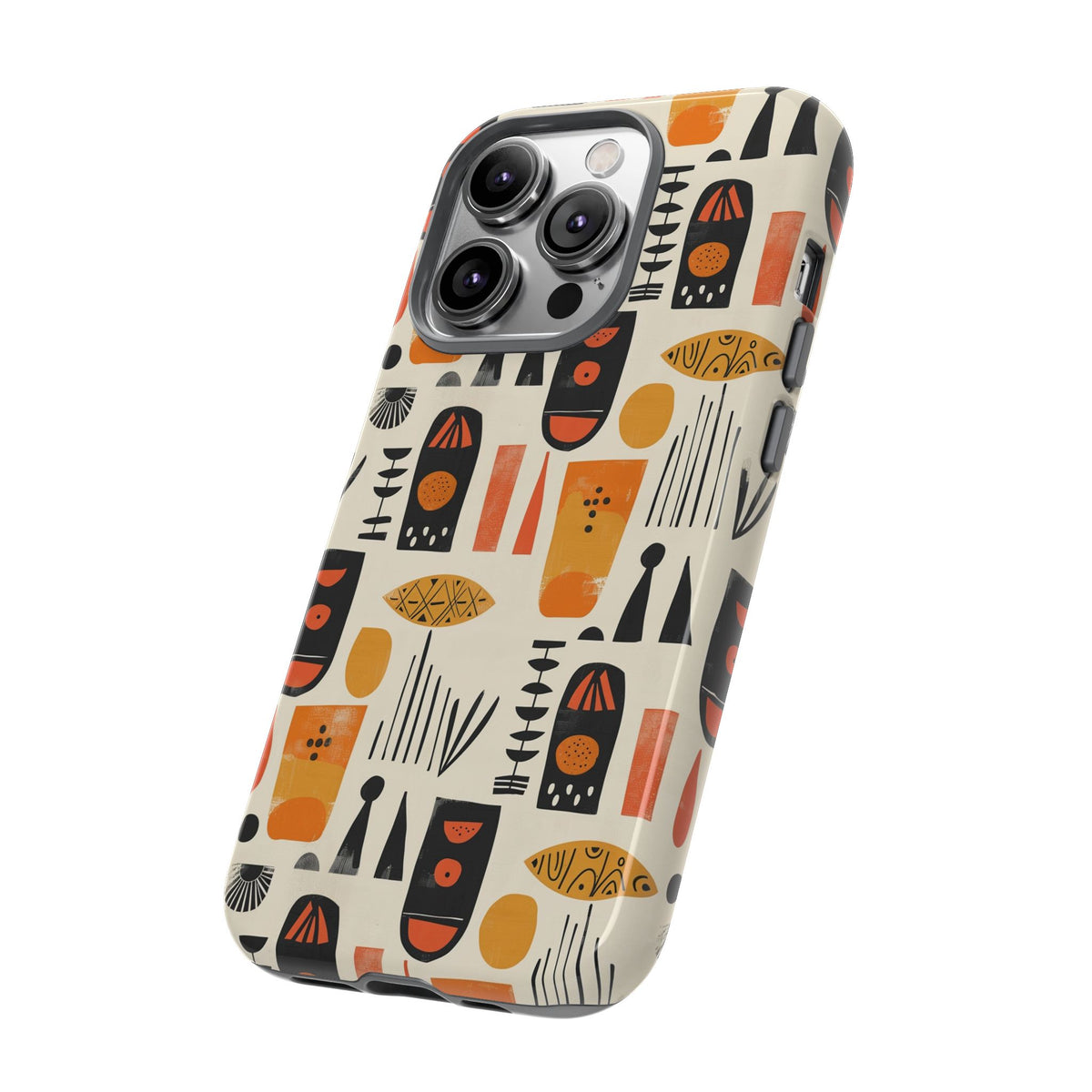 Stylish African Pattern Phone Case – Unique and Vibrant Protection 208