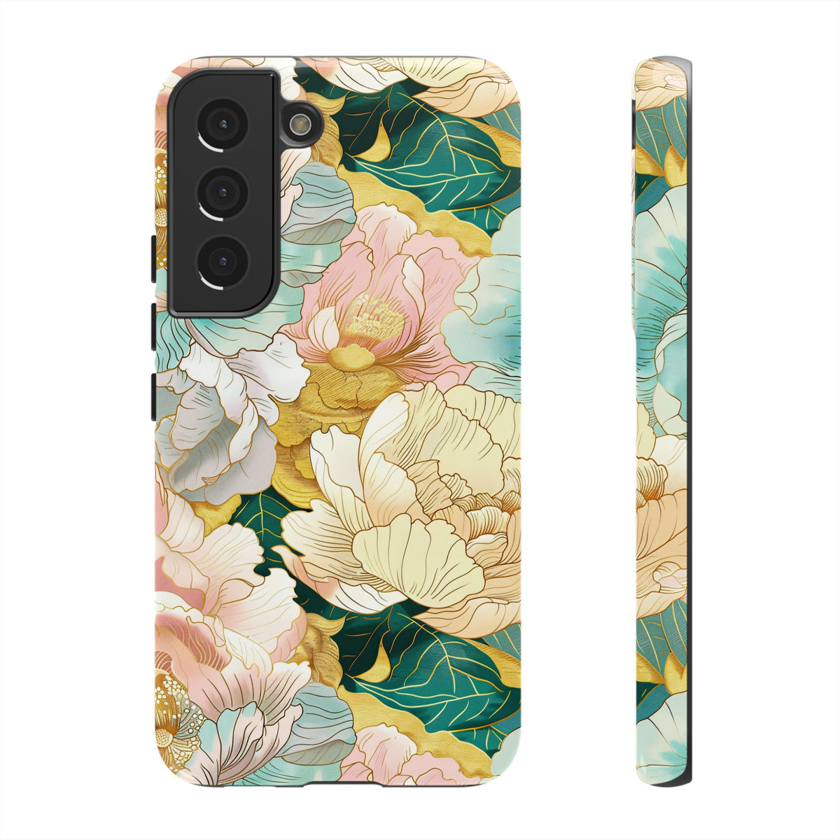 Japanese Blossom Asian Floral Design Phone Case – Elegant Floral Phone Cover