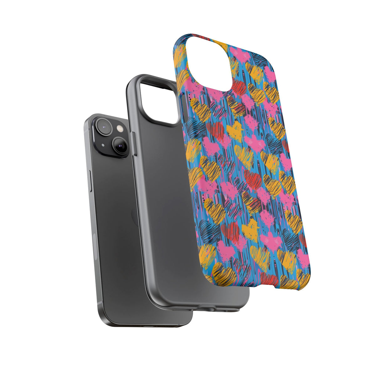 Heart Pattern Phone Case – Stylish & Loving Design for Your Device 262