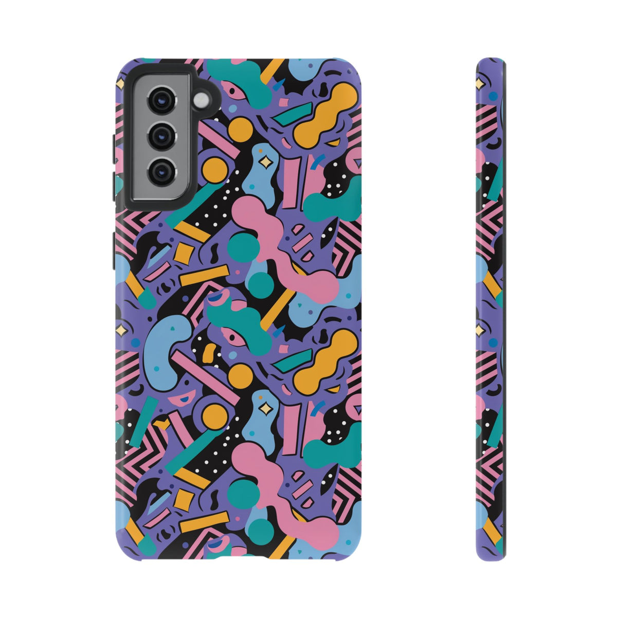 90s Themed Seamless Pattern Phone Case – Embrace Retro Style and Protection 234