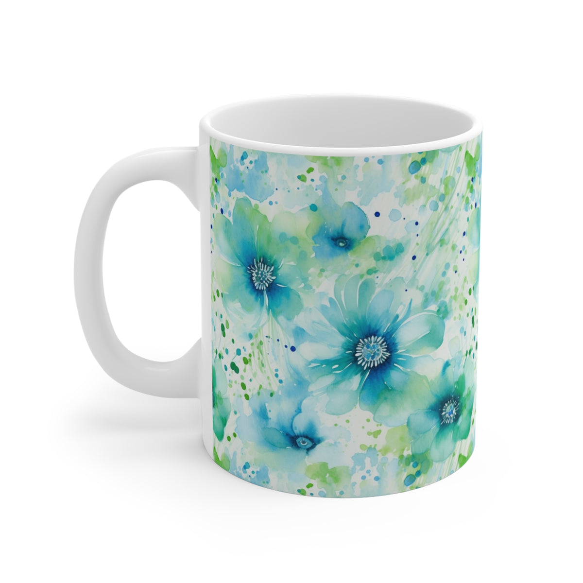 Various Watercolor Design All Over Coffee Mug – Unique Artistic Ceramic Coffee Cup 21