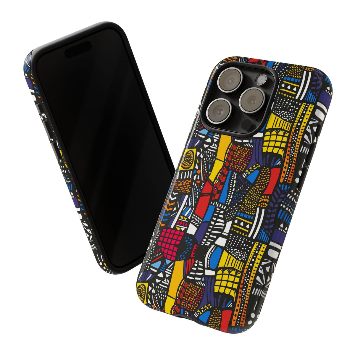 Stylish African Pattern Phone Case – Unique and Vibrant Protection 201