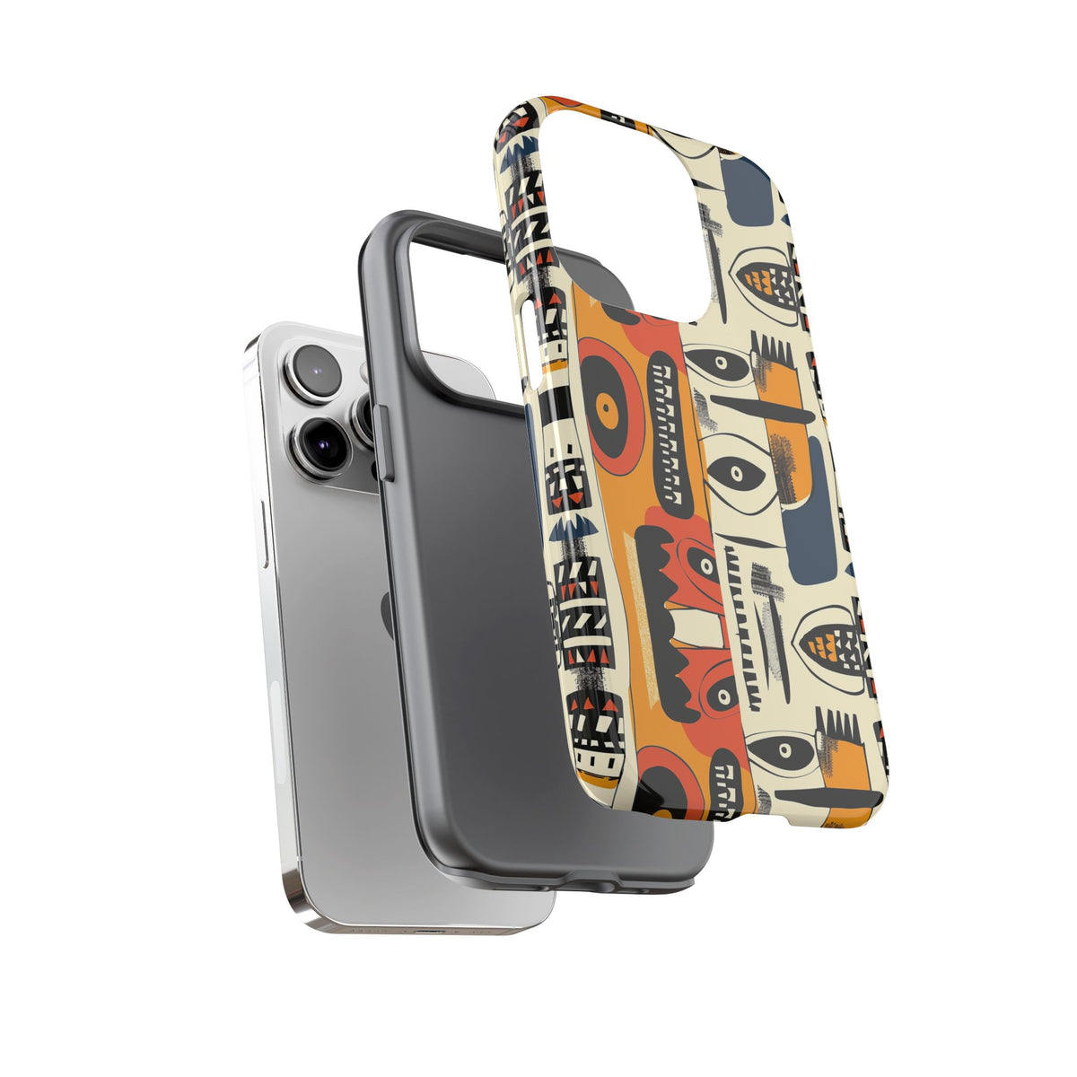 Stylish African Pattern Phone Case – Unique and Vibrant Protection 204