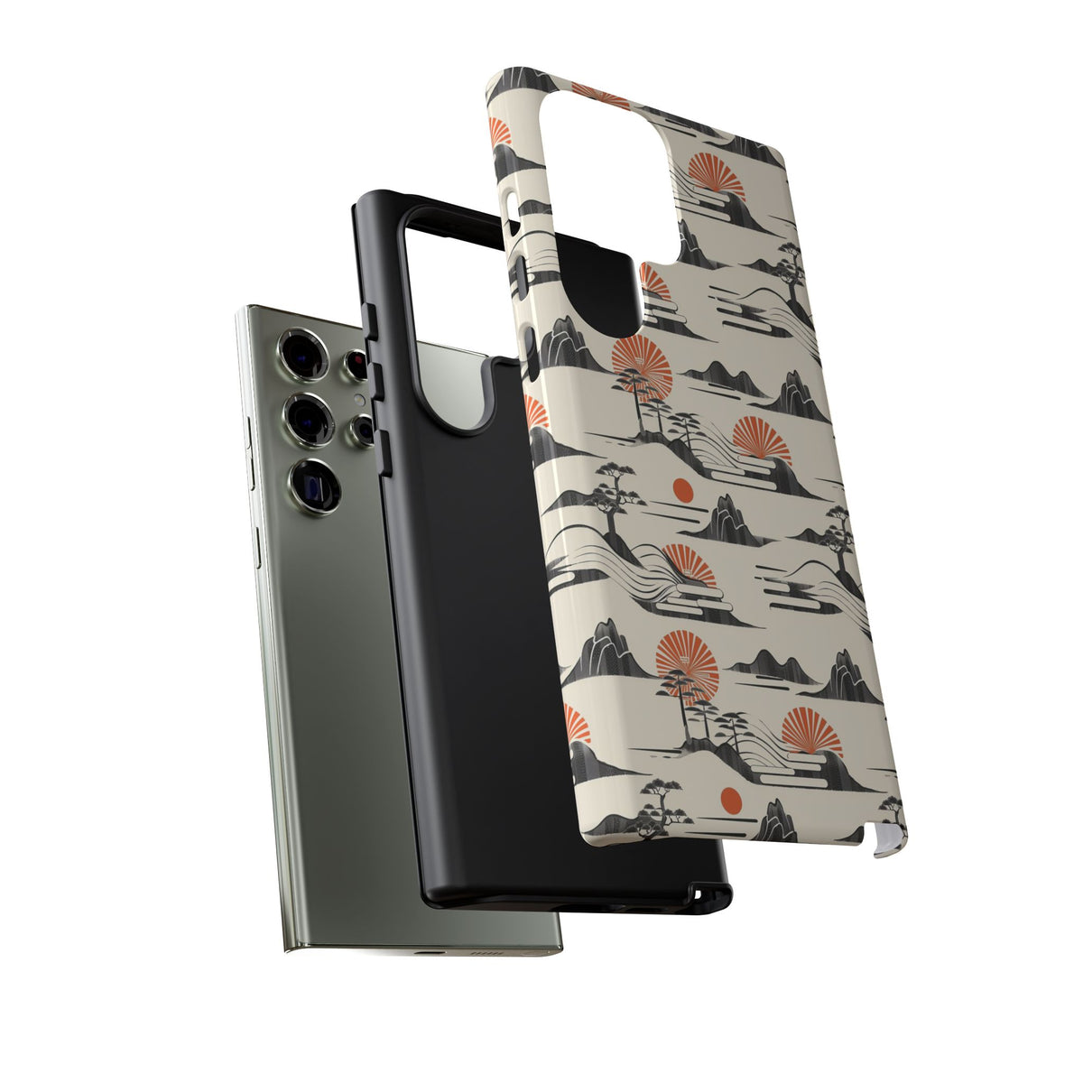 Japanese Pattern Phone Case – Elegant & Timeless Design for Your Phone 022