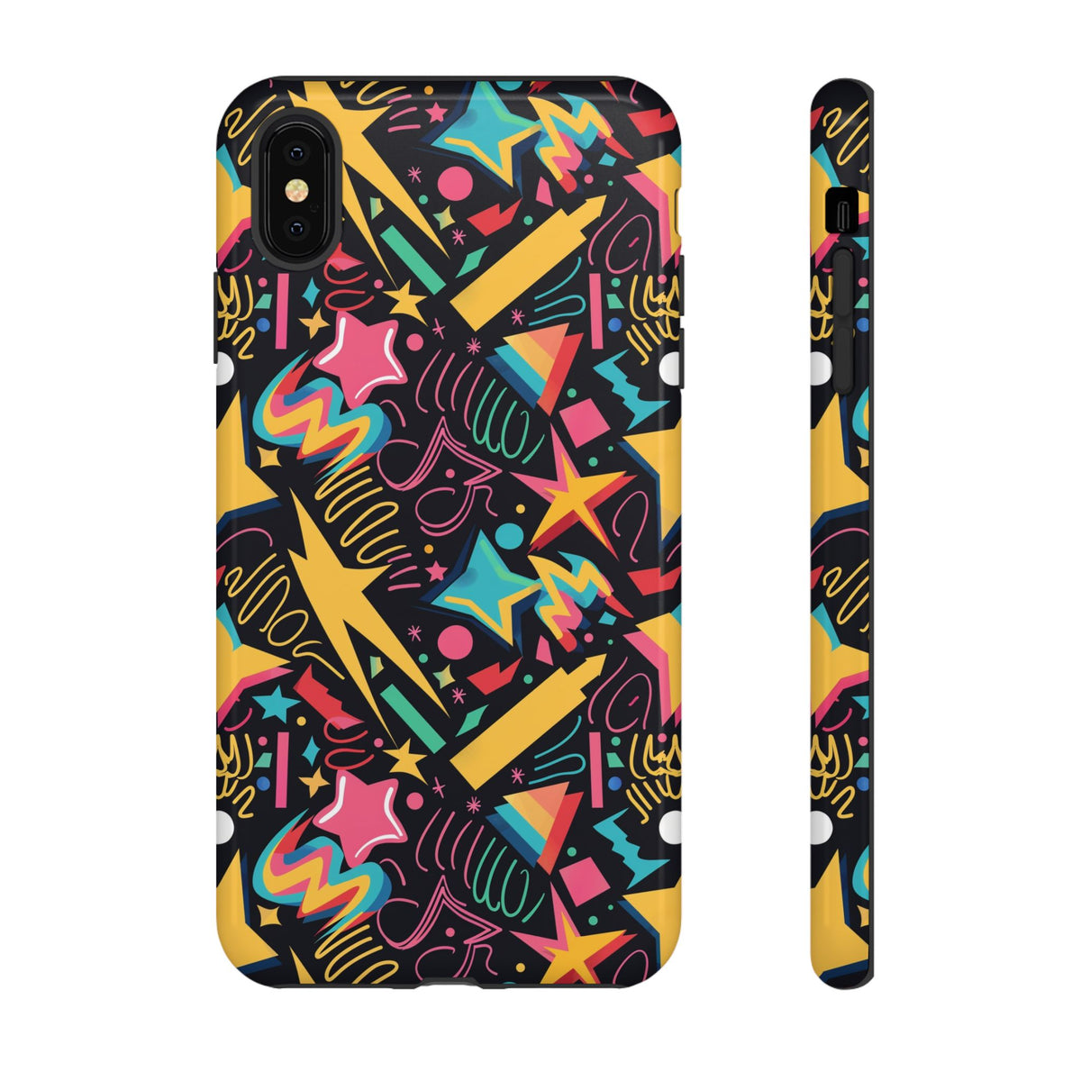 90s Themed Seamless Pattern Phone Case – Embrace Retro Style and Protection 232