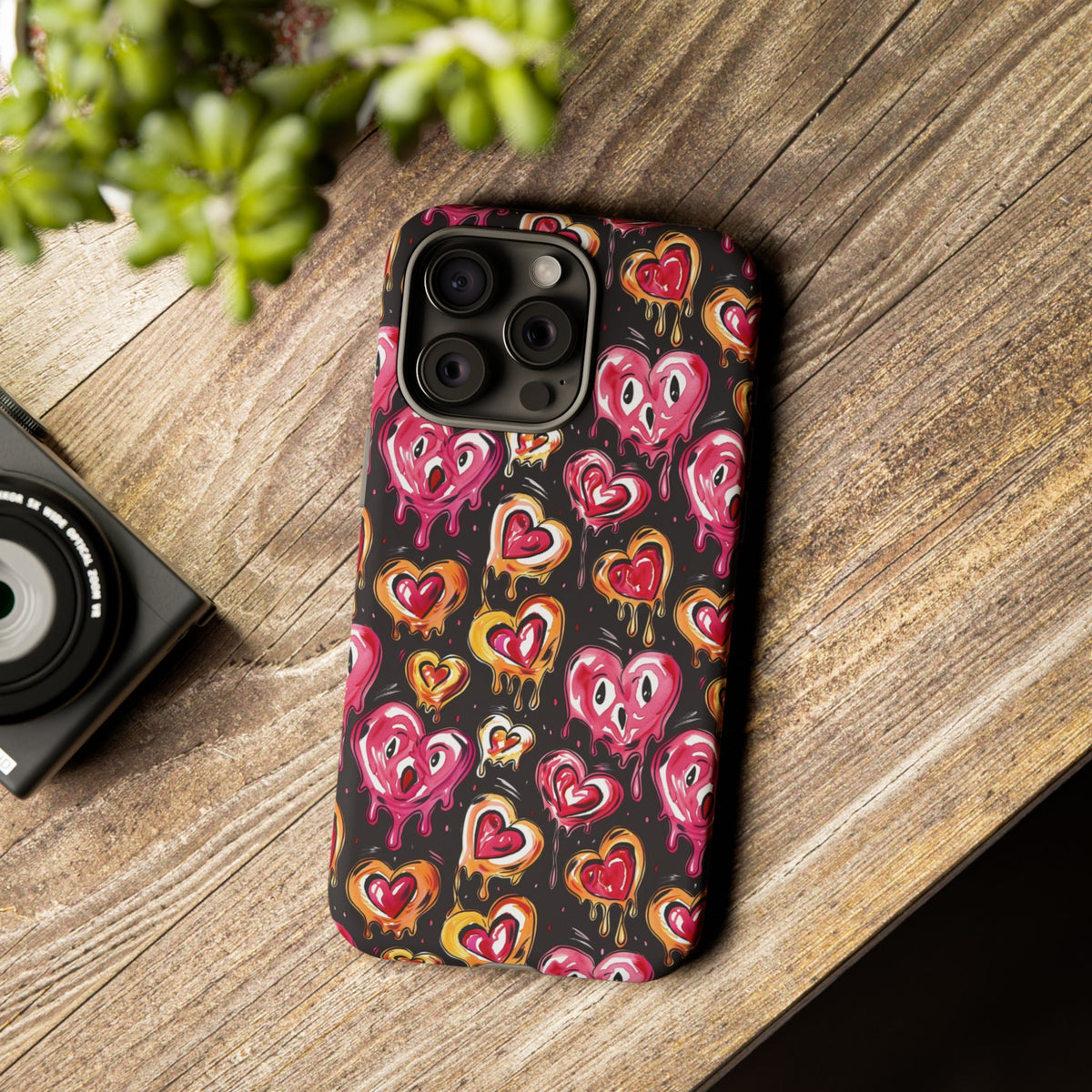 Heart Pattern Phone Case – Stylish & Loving Design for Your Device 361