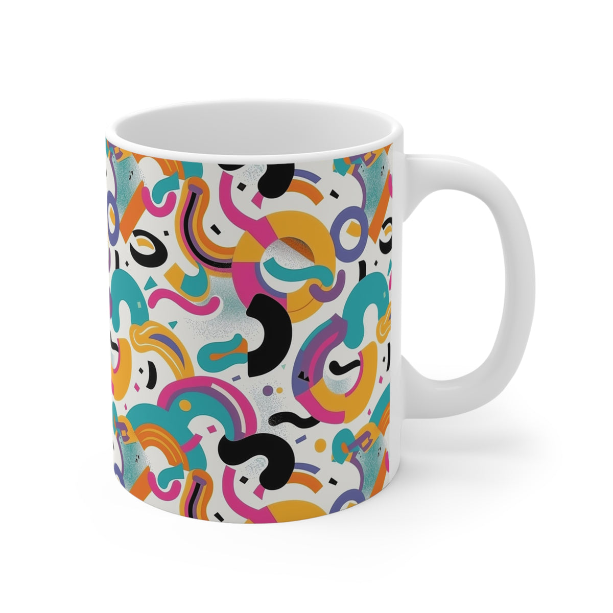 90s Retro Coffee Mug - Full Wrap Design 564