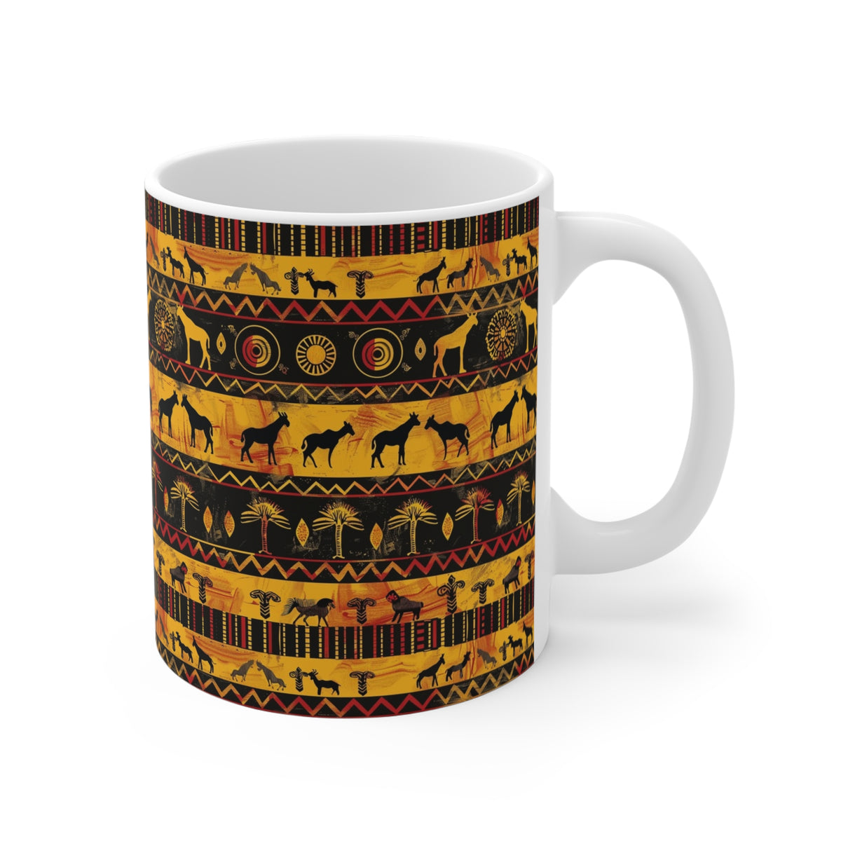 All-Over African Pattern Coffee Mug 609