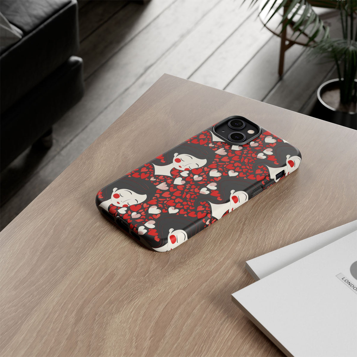 Heart Pattern Phone Case – Stylish & Loving Design for Your Device 232