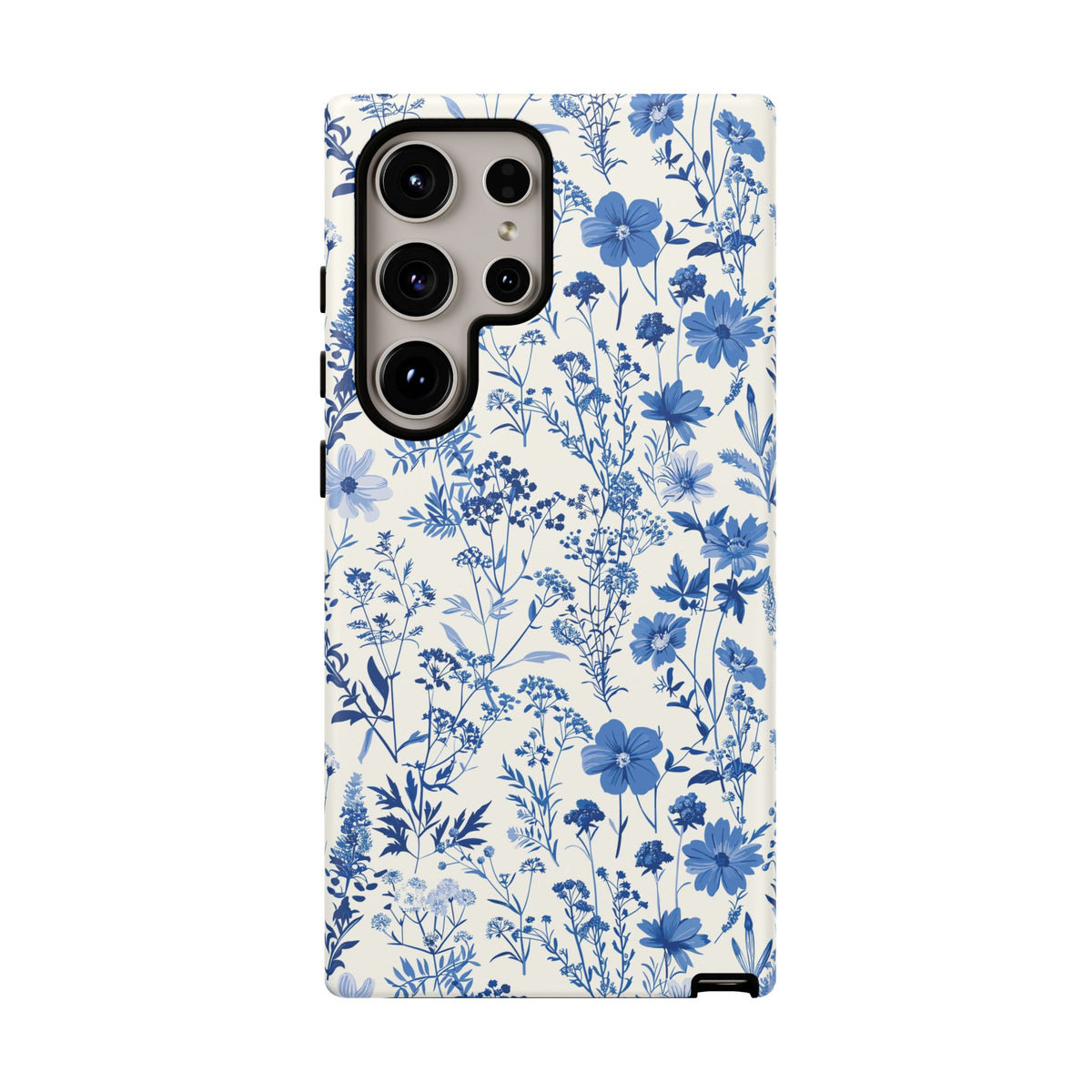 Blue French Toile Phone Case – Timeless Elegance and Classic Style