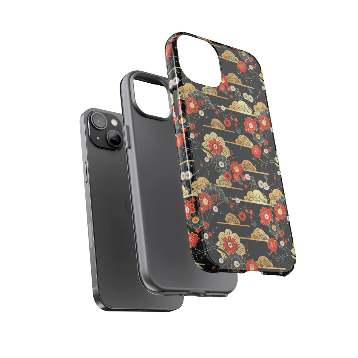 Japanese Pattern Phone Case – Elegant & Timeless Design for Your Phone 063