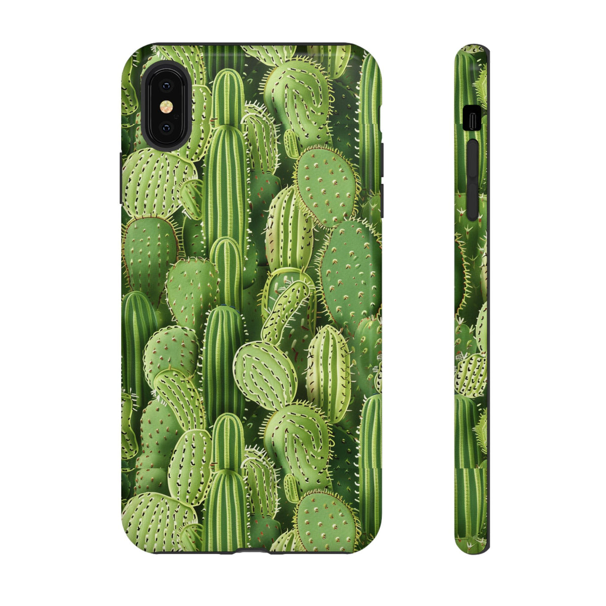 Cactus Embroidery Phone Case – Elegant and Unique Handcrafted Cactus Design