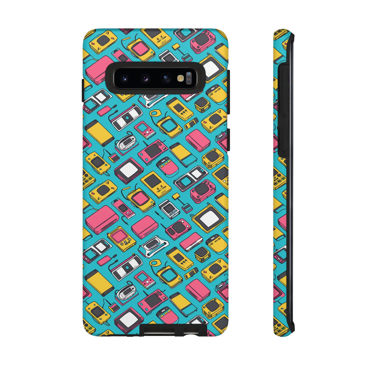 90s Themed Seamless Pattern Phone Case – Embrace Retro Style and Protection 237