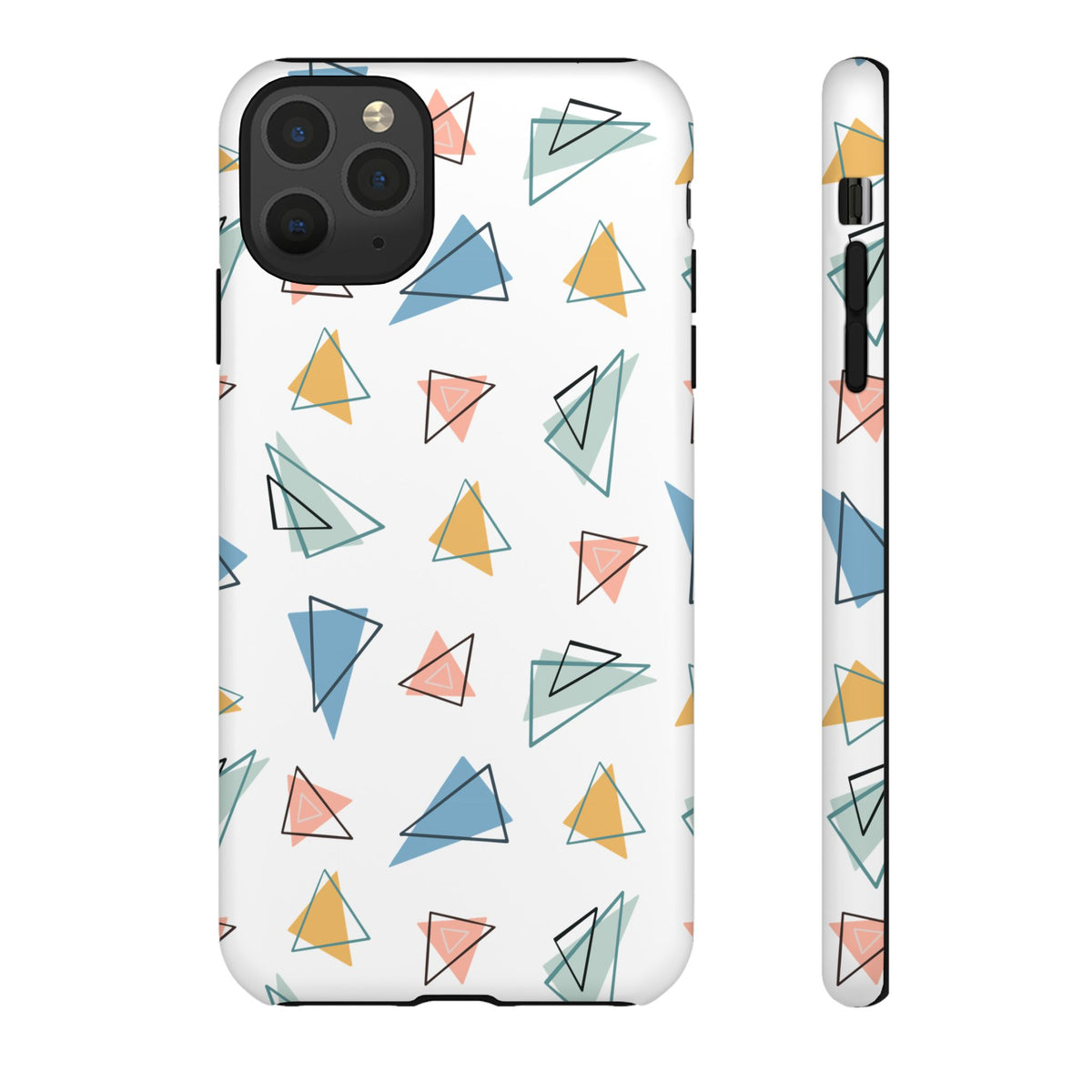 Triangle Pattern Phone Case – Modern & Durable Geometric Design