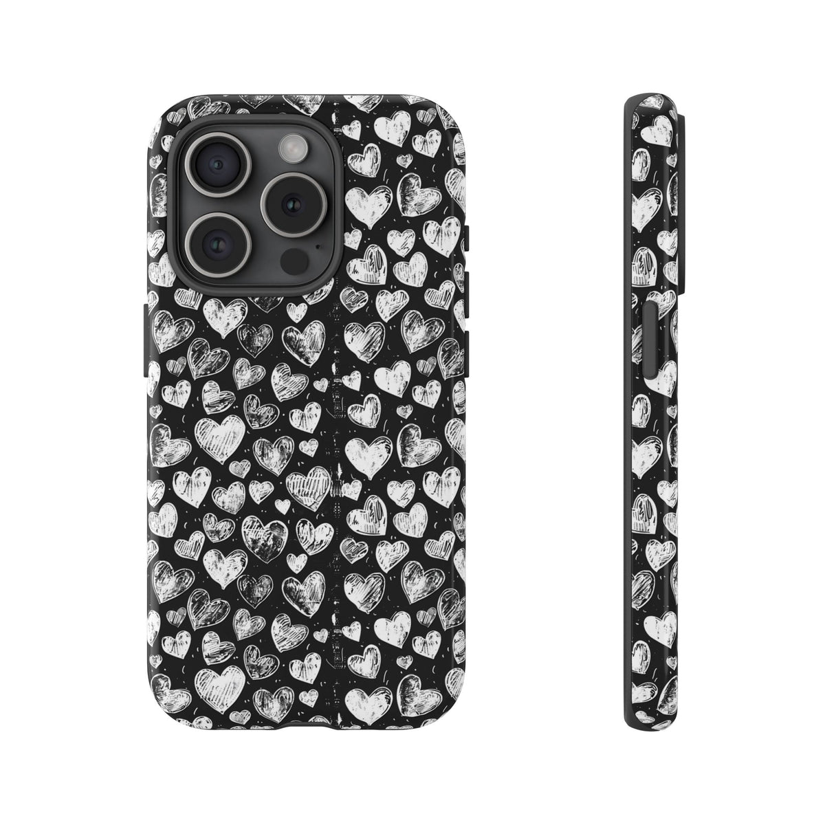 Heart Pattern Phone Case – Stylish & Loving Design for Your Device 815