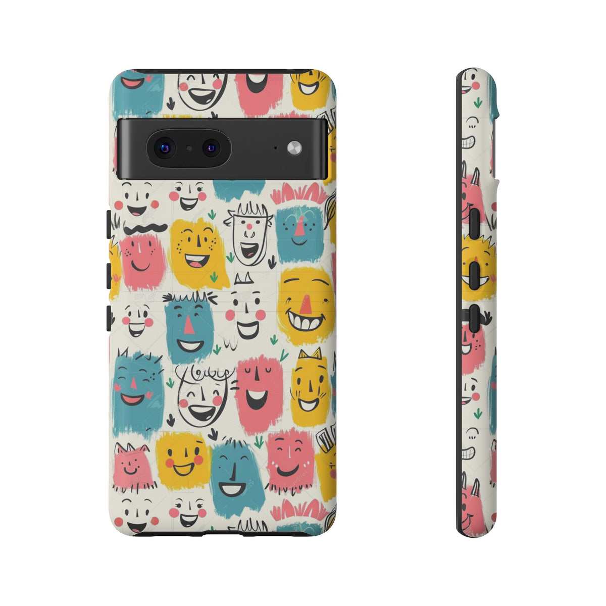 Happy Faces Phone Case – Joyful and Cheerful Design for a Bright Look