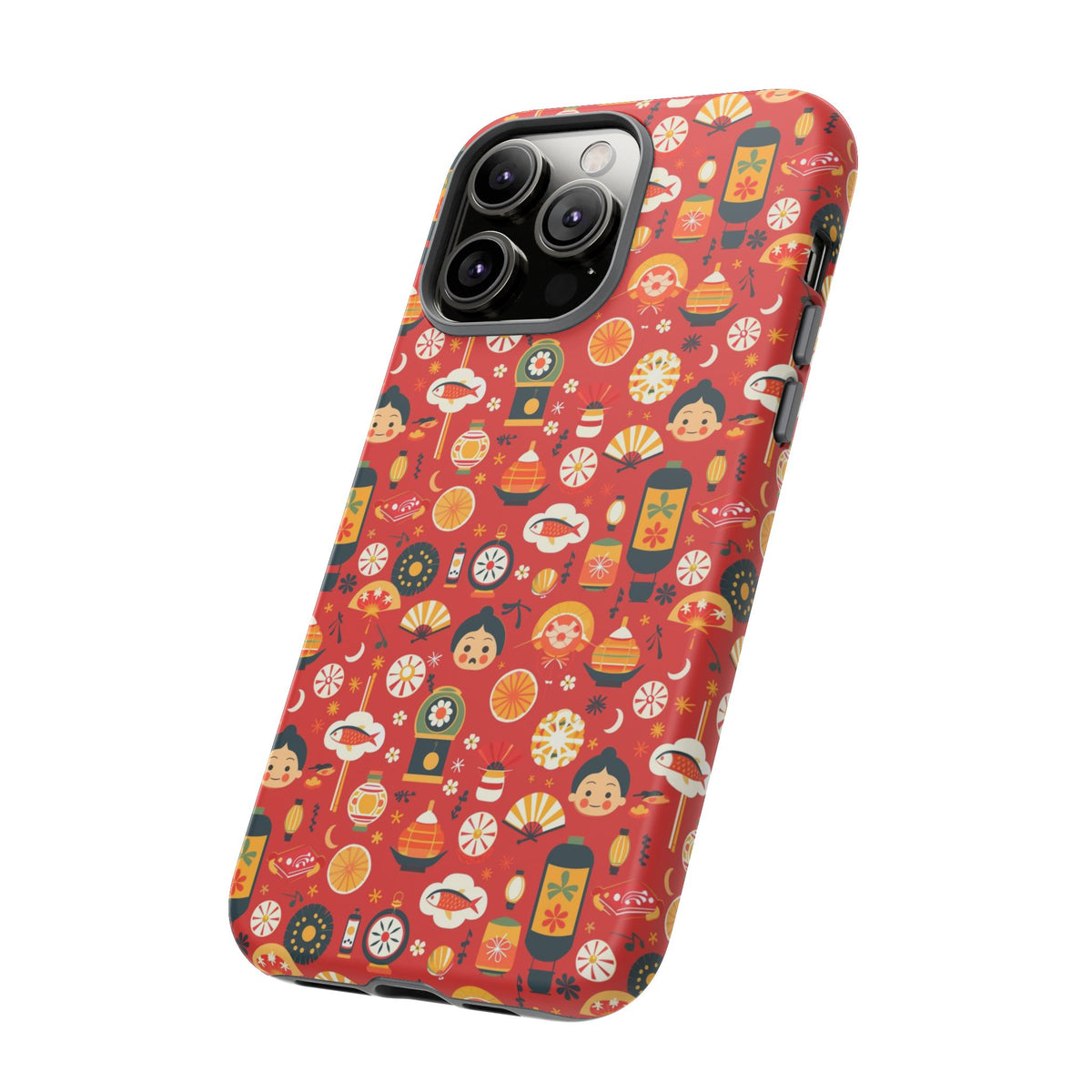 Japanese Pattern Phone Case – Elegant & Timeless Design for Your Phone 087