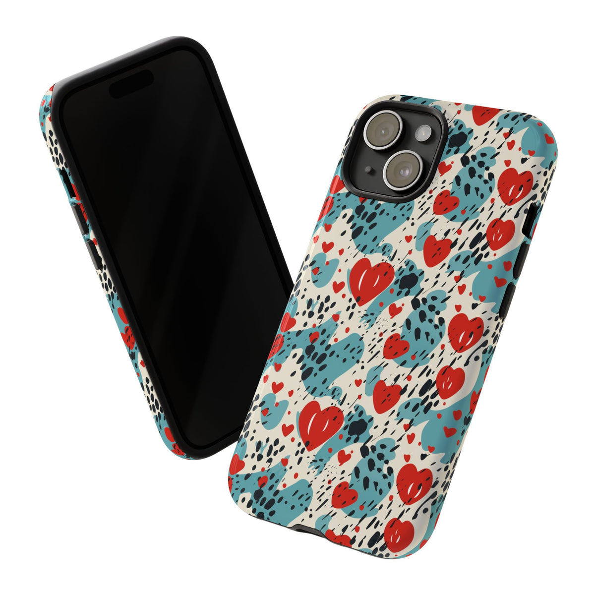 Heart Pattern Phone Case – Stylish & Loving Design for Your Device 822