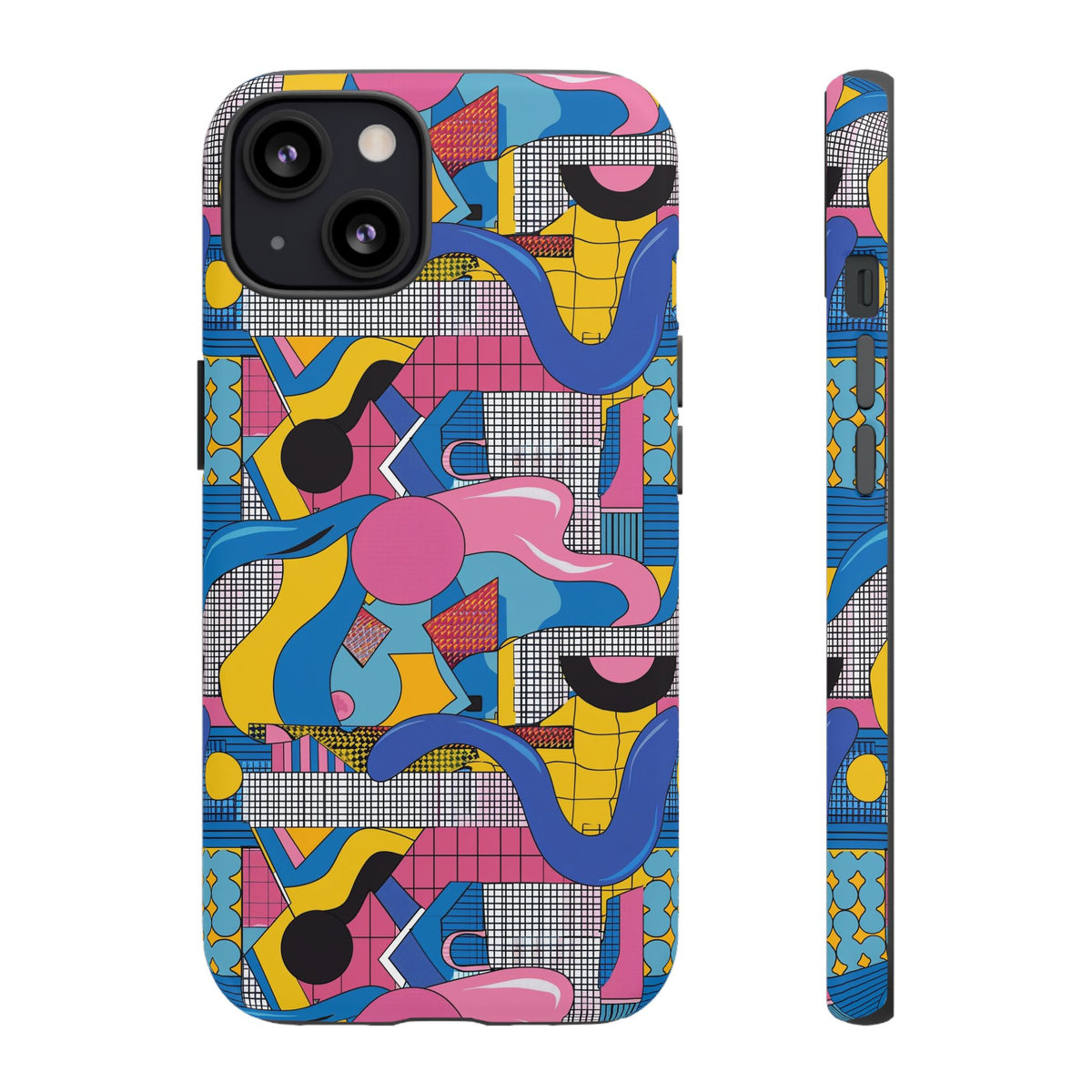 90s Themed Seamless Pattern Phone Case – Embrace Retro Style and Protection 224