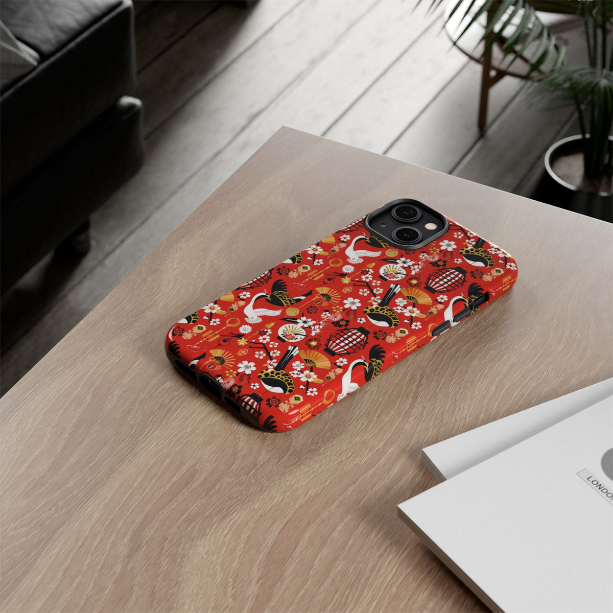 Japanese Pattern Phone Case – Elegant & Timeless Design for Your Phone 056